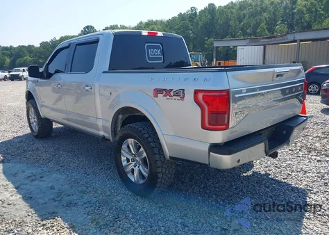 2015 Ford F-150 Platinum from USA, damaged, VIN 1FTEW1EG9FFD11304